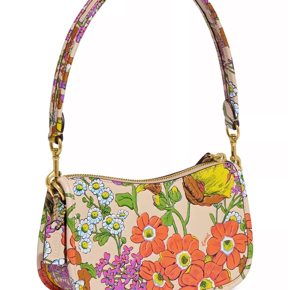 Coach Floral Swinger 20 in Floral print BNWT - Picture 7 of 7